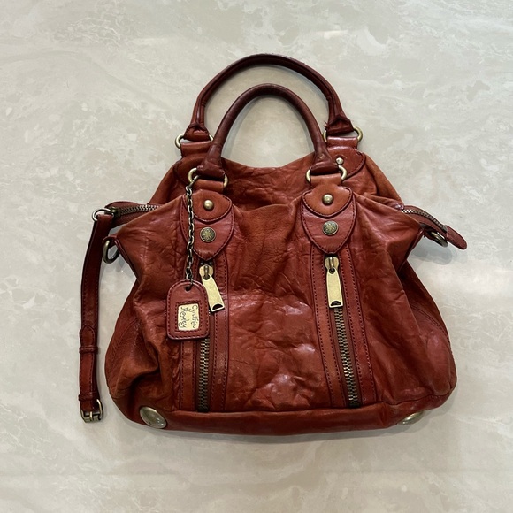Betsey Johnson Red Satchel Bag - Picture 1 of 4